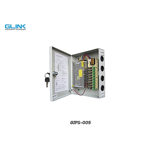 Power Supply 12V/10A แบบตู้ GLINK รุ่น GIPS-005