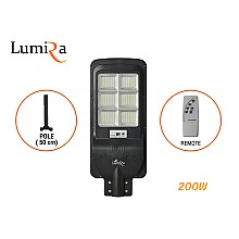 โคมไฟถนนโซล่าเซลล์ LUMIRA รุ่น LSC-024 200W