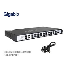 Fiber SFP Switch 24 Port 1.25G + 2GE Uplink