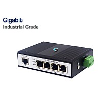 Gigabit Industrial Switch 4 Port + 1 LAN GE Uplink