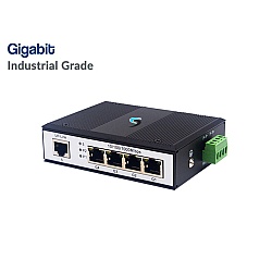 Gigabit Industrial Switch 4 Port + 1 LAN GE Uplink