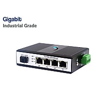 Gigabit Industrial Switch 4 Port + 1 SFP Uplink