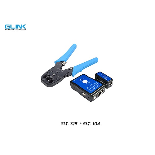 GLINK คีมย้ำหัวแลน GLT-315 + เครื่องมือทดสอบ GLT-104