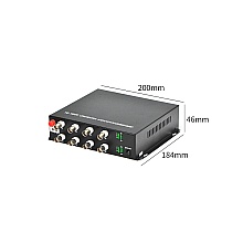 Fiber Optic Video Converter 8 Channel 1080p