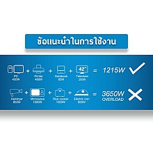 ปลั๊กไฟ 6 ช่อง GLINK รุ่น GLS-206 สายไฟยาว 1.5 เมตร