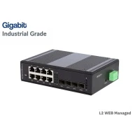 L2 Managed Gigabit IND Switch 8 Port + 4 SFP Port L2 Managed Gigabit IND Switch 8 Port + 4 SFP Port