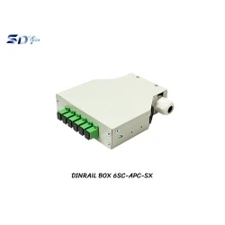 DIN Rail Terminal Box SC/APC Indoor 6 Core DIN Rail Terminal Box SC/APC Indoor 6 Core