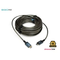 สาย HDMI Fiber SGO 8K@60Hz ยาว 30 เมตร (Armored) สาย HDMI Fiber SGO 8K@60Hz ยาว 30 เมตร (Armored)